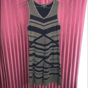 Mossimo black and white striped cheap dress